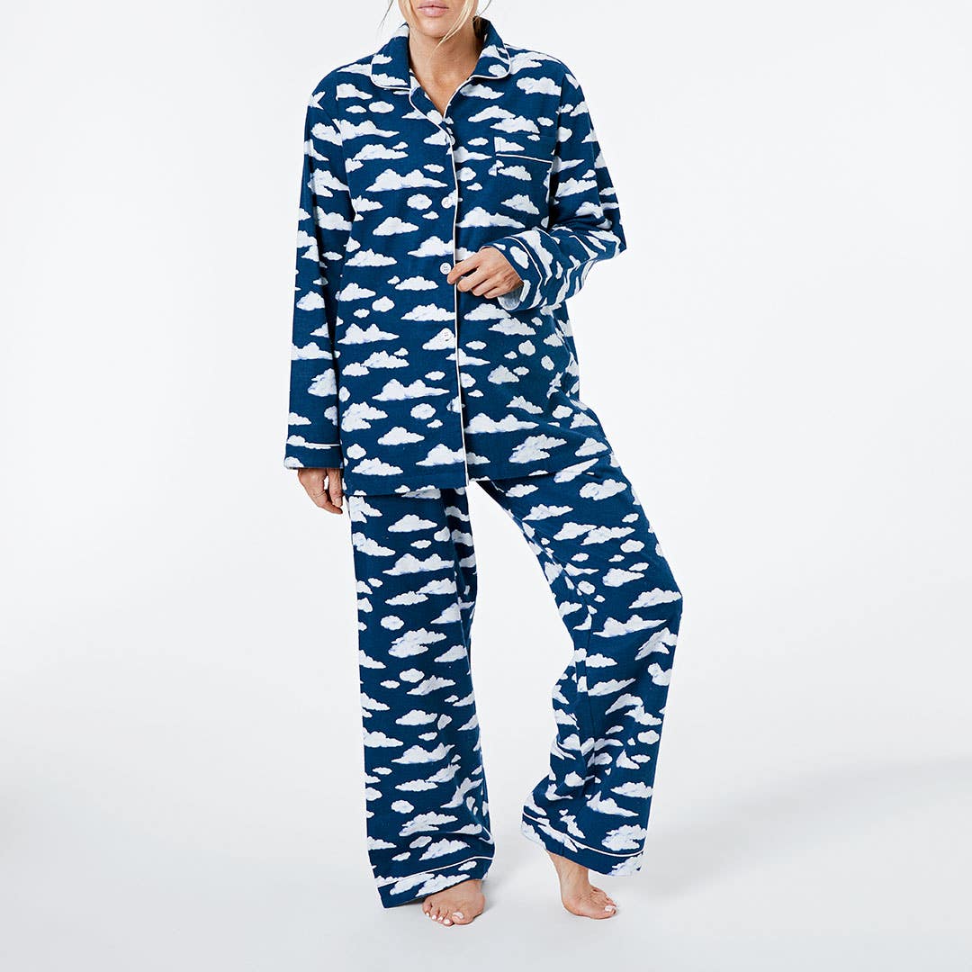 Night Sky Flannelette Pyjamas Medium
