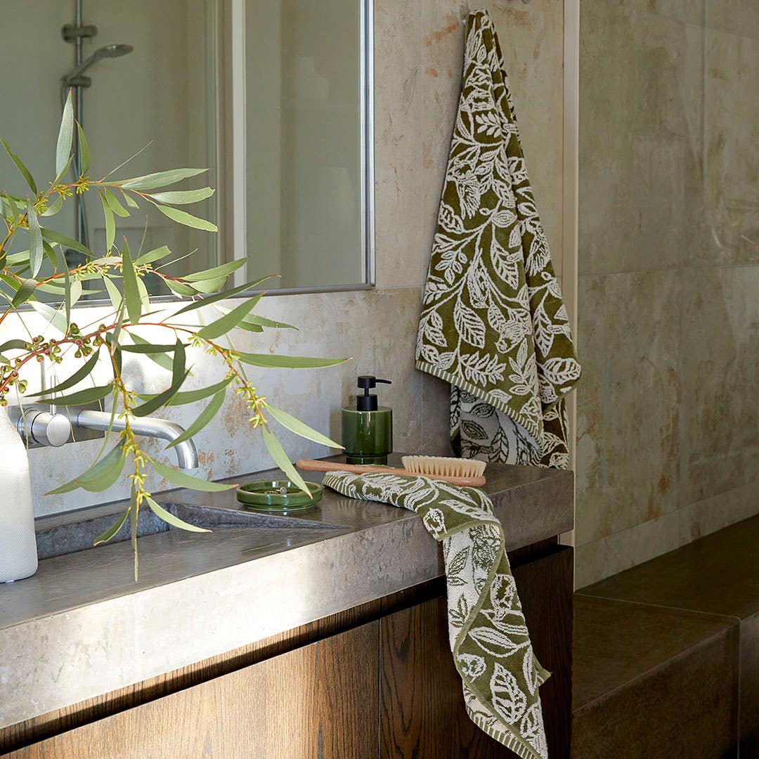 Forest green bathroom towels online