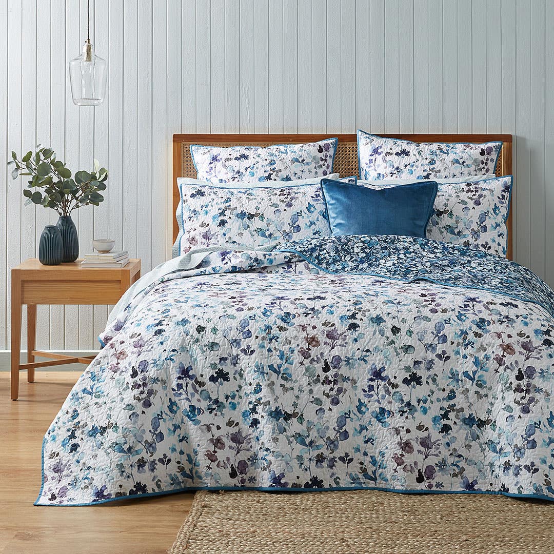 Dark sales teal coverlet