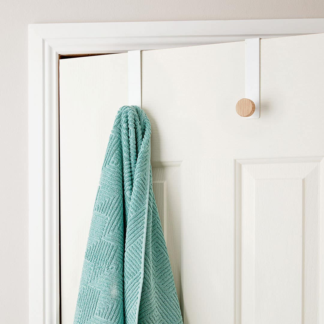 Hudson Door Hook Set Of 2 White