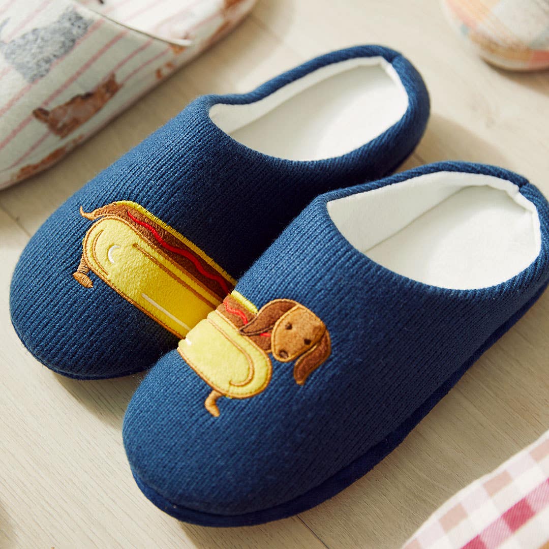 Shop Hot Dogs Slippers Navy Online Bed Bath N Table