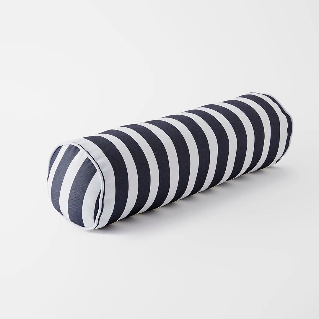 Striped bolster pillow discount