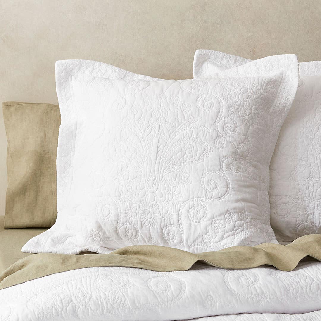 Patterned european pillowcases clearance