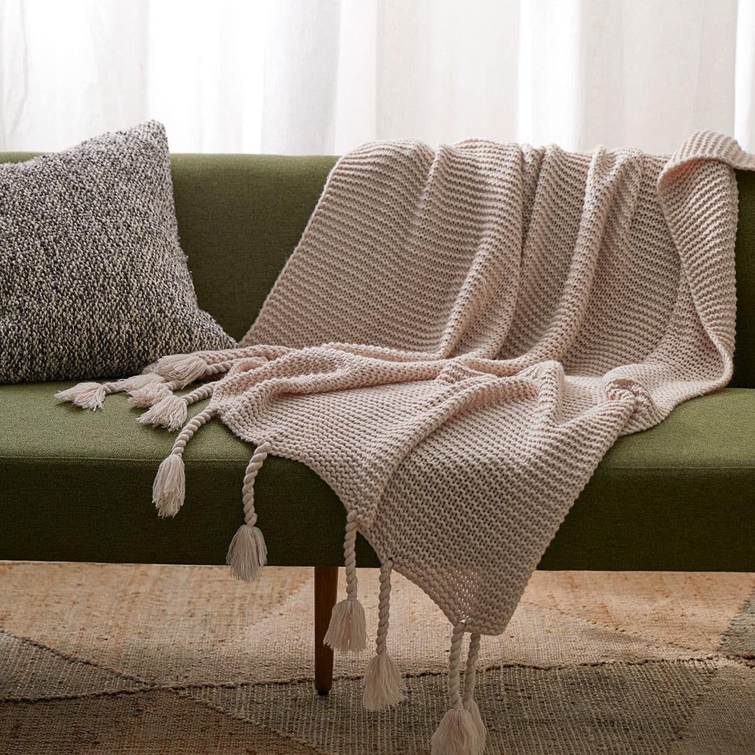 Buy Chunky Tassel Throw Online Bed Bath N Table