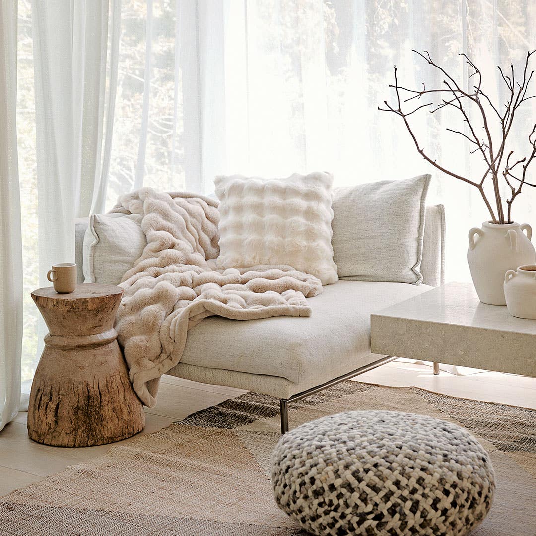 Morgan and finch faux fur throw outlet