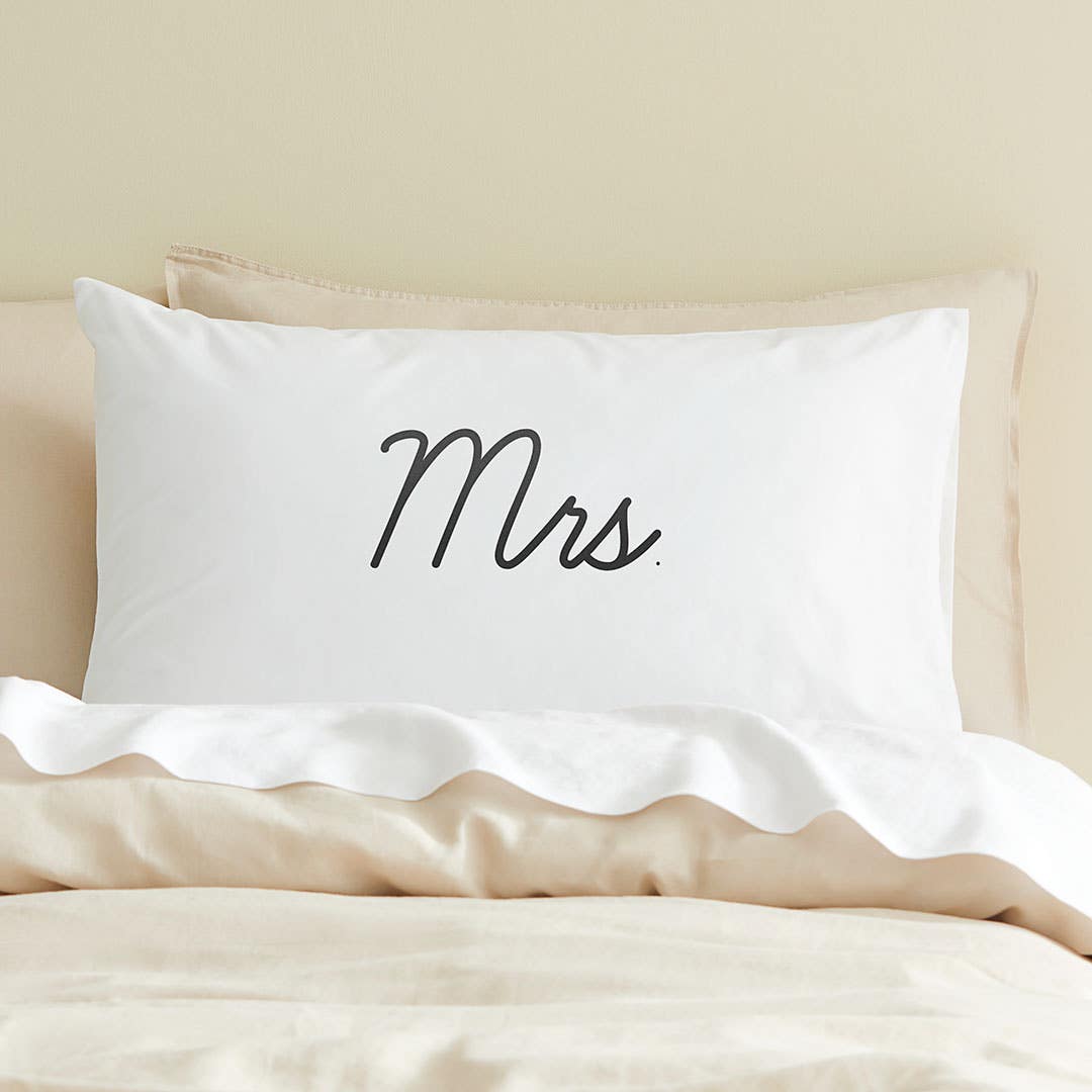Mr and mrs pillowcases target outlet