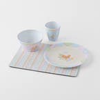 E DINNING_T1 Melamine Plate Scallop Bunnies · Multi