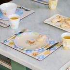 E DINNING_T1 Melamine Plate Scallop Bunnies · Multi