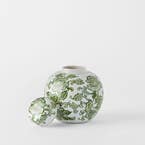 GINGER JAR_Ginger Jar Round Sml · Green/White
