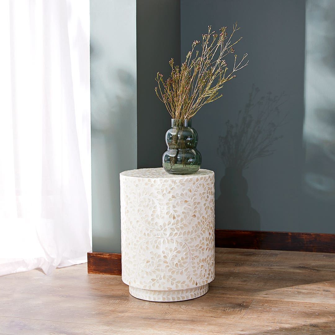 Shop Alice Inlay Stool Online | Bed Bath N' Table