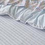 Myra Woven Stripe Quilt Cover - Soft Blue/Lilac