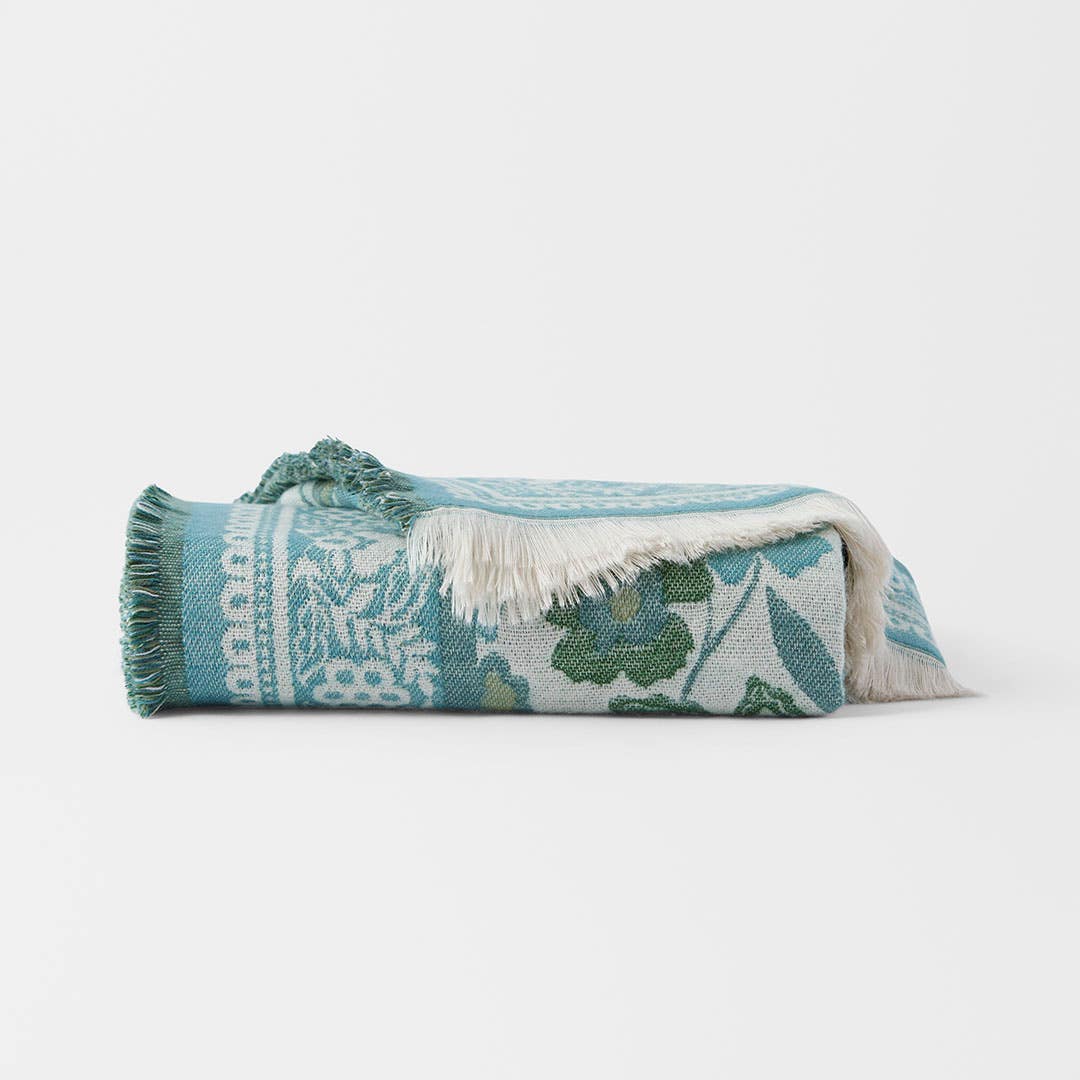 Lulu Floral Knitted Throw