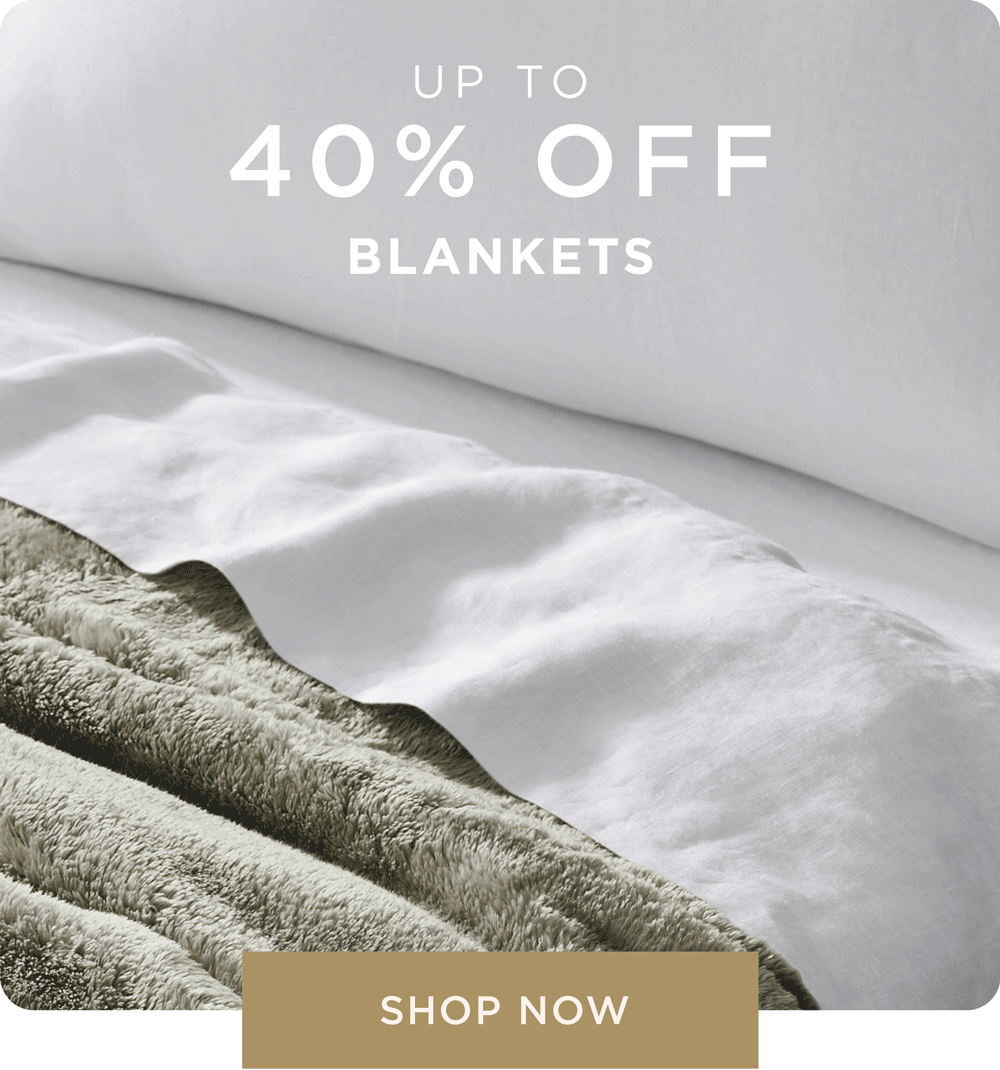 Up to 40% Off Blankets - Shop Now