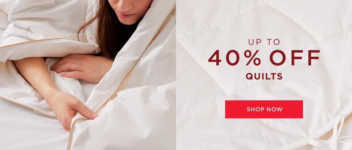 Up To 40% Off Quilts & Duvets