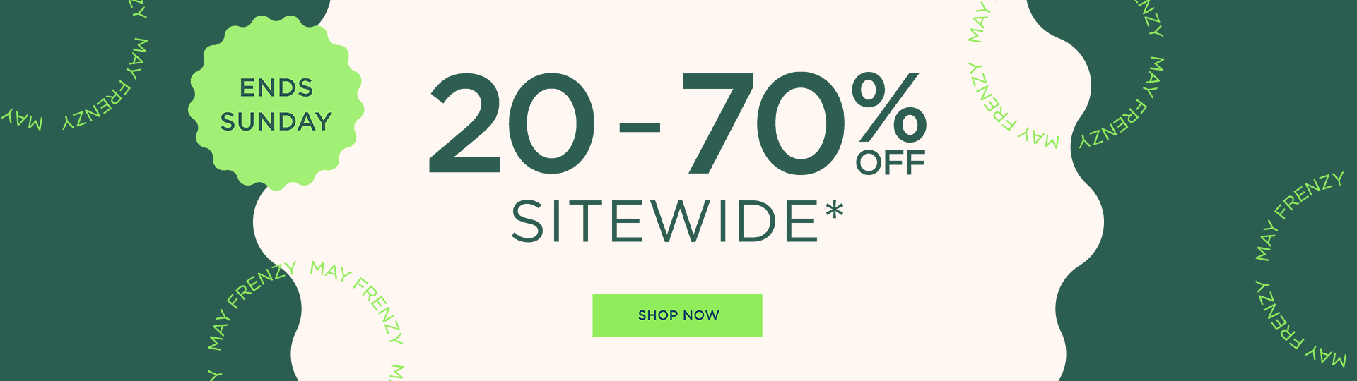 20 - 70% Off Sitewide 20 - 70% Off Sitewide